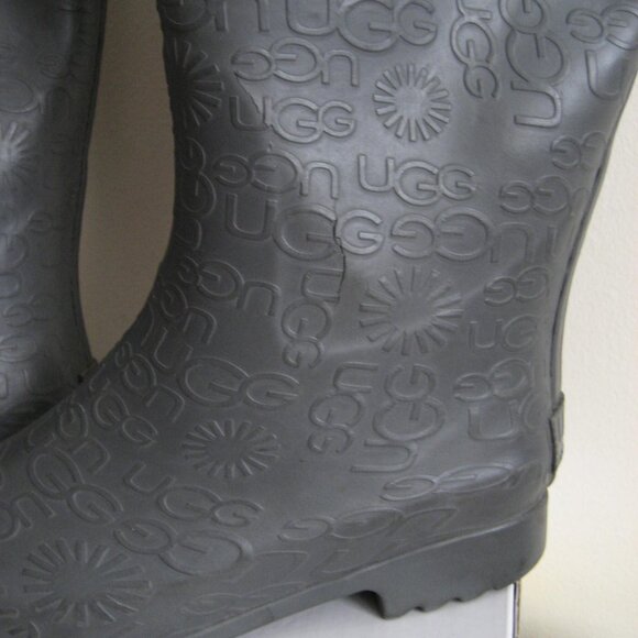 UGG Wilshire Tall Embossed Rainboots #3386, Gray, Size 7 - Picture 11 of 11